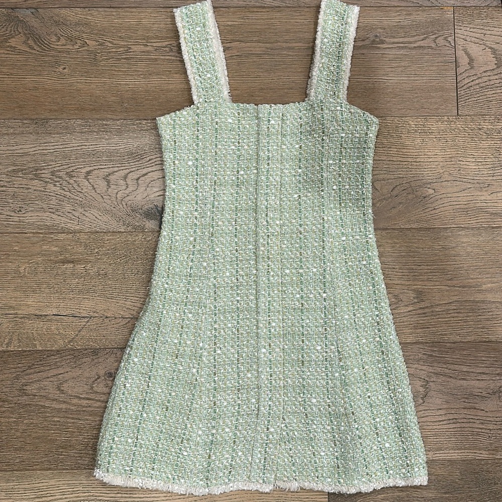 Maje Light Green Mini Dress